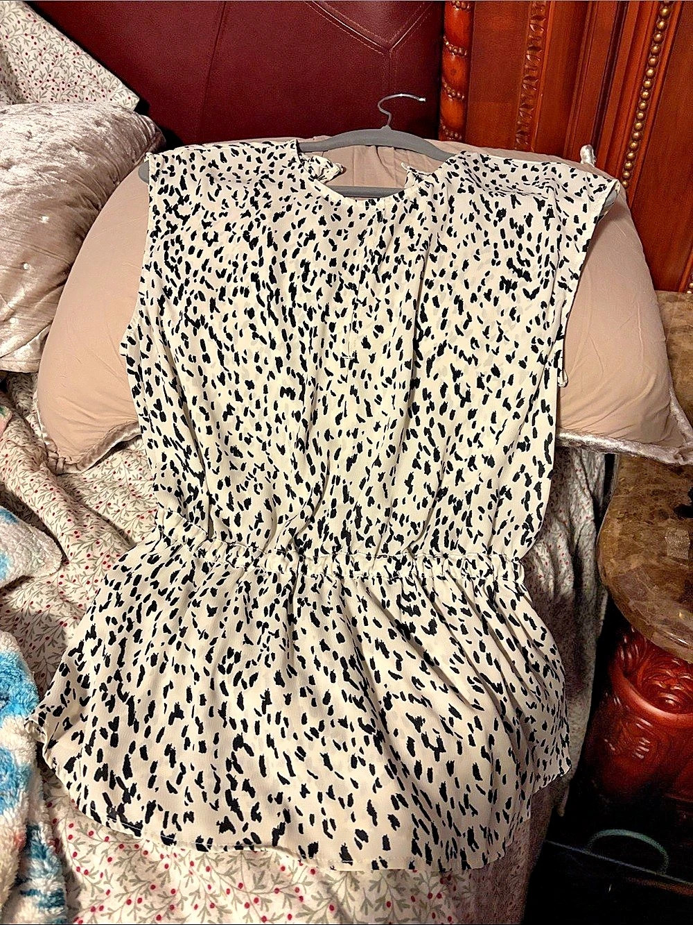 Banana Republic Animal Print Mini Dress Size Medium Like New